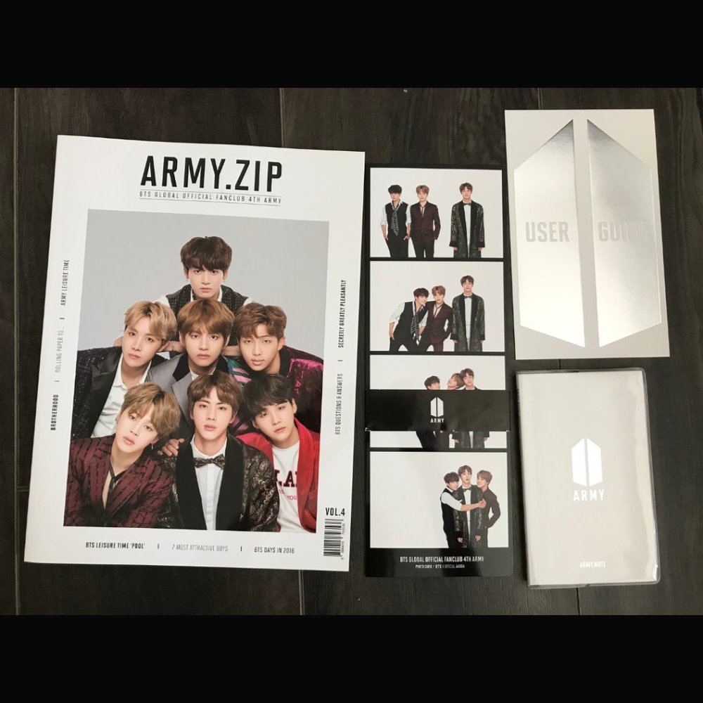 BTS Army 4th Global Membership Full Kit (Kpop Merch)